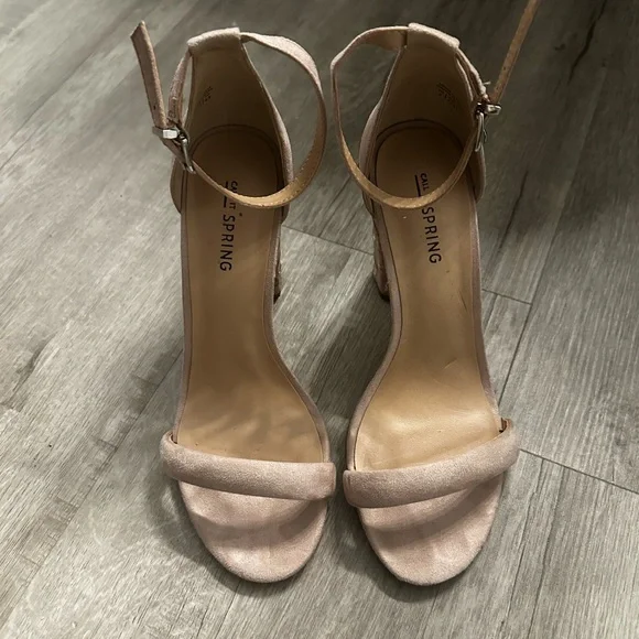 Pink floral heels size US 7 women’s - Picture 3 of 3